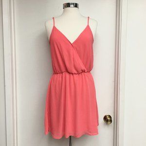 Forever21 Coral V-Neck Dress